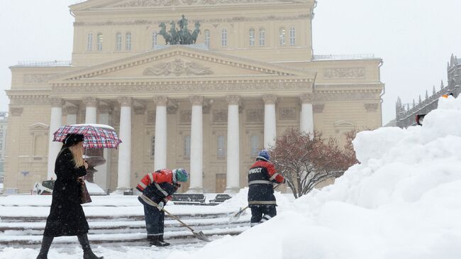 Сильный снегопад в Москве