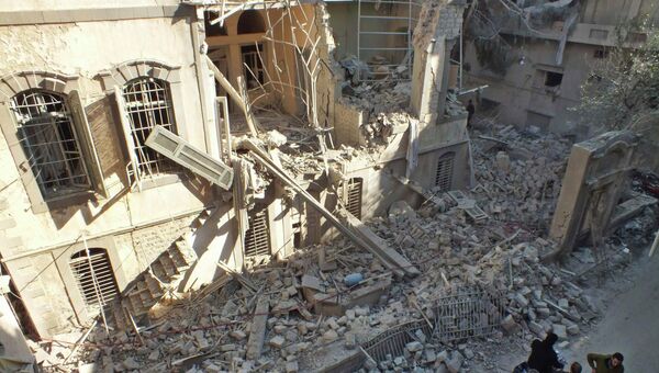 Последствия боевых действий в Хомсе, Сирия
