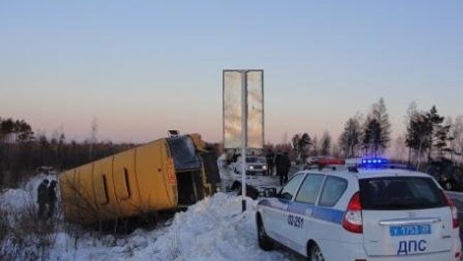 ДТП со школьным автобусом в Приамурье