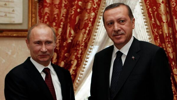 Переговоры президента РФ Владимира Путина с премьер-министром Турции Реджепом Эрдоганом в Стамбуле
