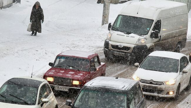 Последствия снегопада в Москве