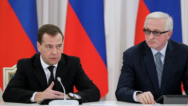 Медведев и Шохин. Архивное фото