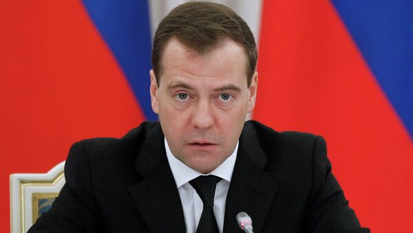 Премьер-министр РФ Д.Медведев, архивное фото