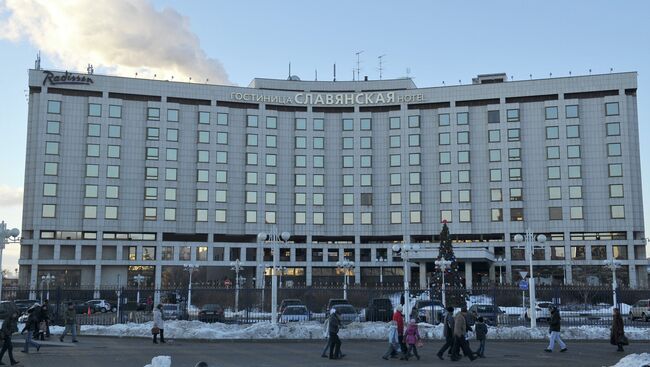 Здание гостиницы Radisson SAS Славянская. Архив