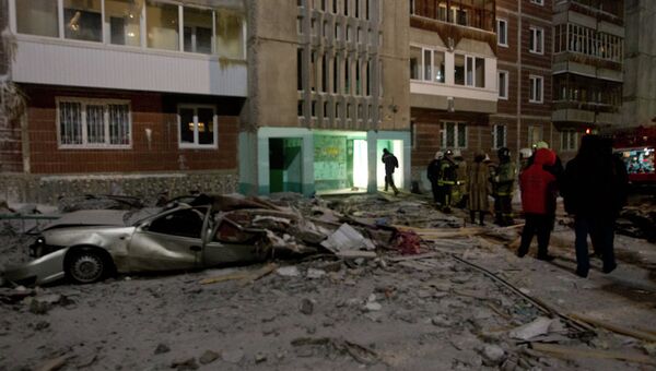 Взрыв газа в жилом доме в Томске. Архив