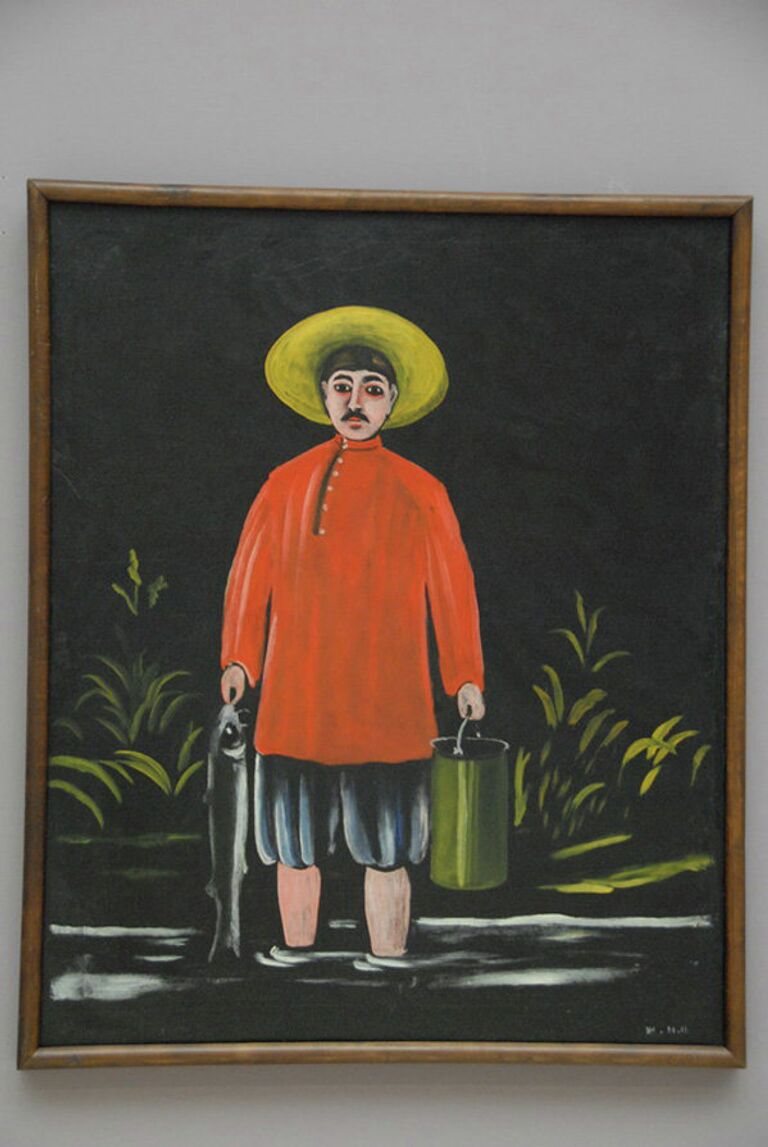 Картина Нико Пиросмани Рыбак в красной рубахе Картина Нико Пиросмани Рыбак в красной рубахе