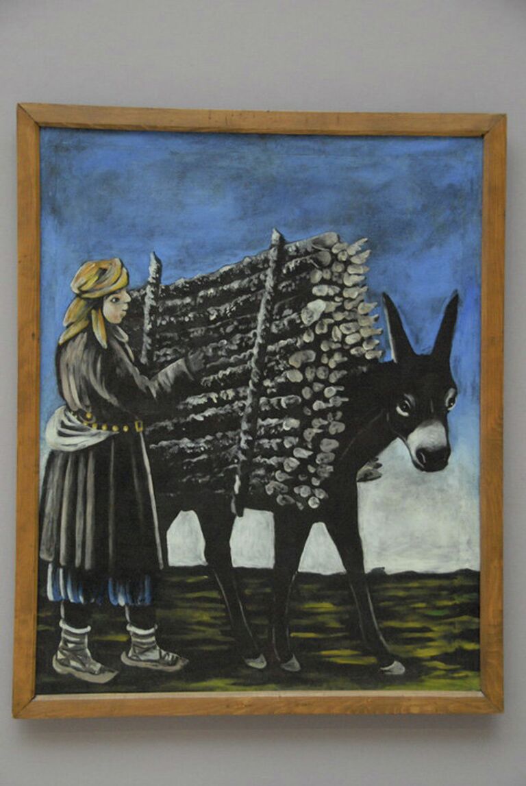 Картина Нико Пиросмани Продавец дров Картина Нико Пиросмани Продавец дров