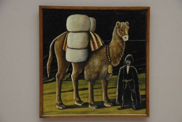 Картина Нико Пиросмани Татарин с верблюдом
