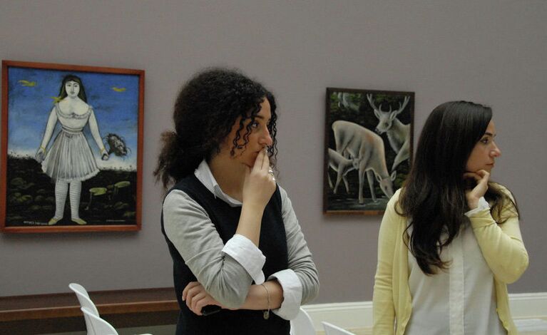 Пресс-конференция «Пиросмани 150» в Национальной галерее имени Дмитрия Шеварднадзе в Тбилиси Пресс-конференция «Пиросмани 150» в Национальной галерее имени Дмитрия Шеварднадзе в Тбилиси