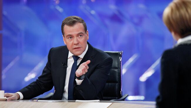 Д.Медведев на встрече с журналистами федеральных телеканалов