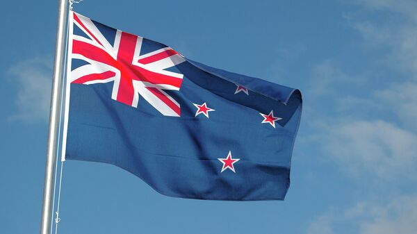 Флаг Новой Зеландии. Архивное фото