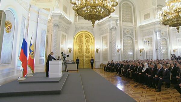 Владимир Путин обращается с ежегодным посланием к Федеральному Собранию