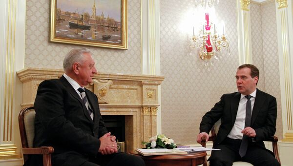 Встреча премьер-министров России и Белоруссии