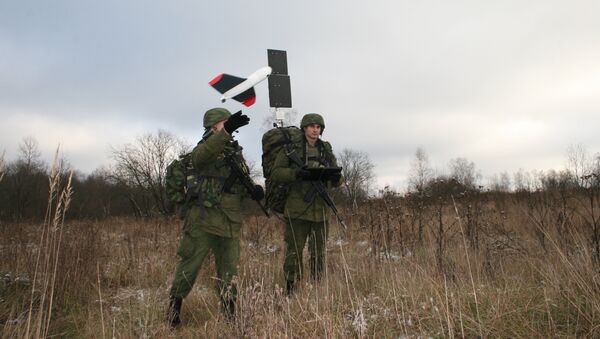 Войсковые испытания малогабаритного разведкомплекса Искатель с беспилотными летательными аппаратами (БЛА) в Тульской области