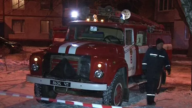 Пожар в жилом доме в Харькове
