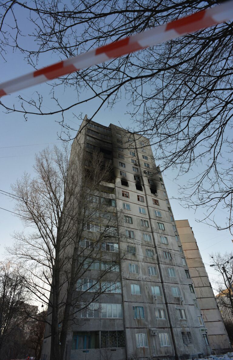 Взрыв в жилом доме в Харькове