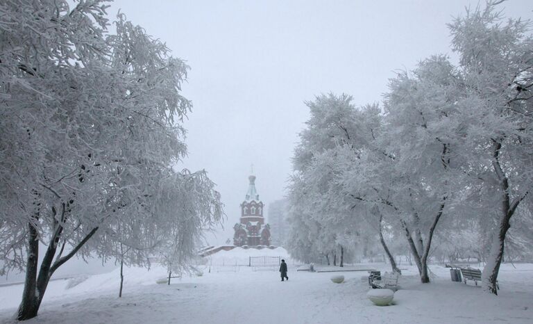 Морозы в Красноярске