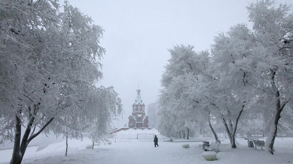 Зима в Красноярске, архивное фото