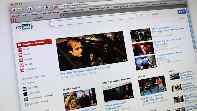 Сайт YouTube.com