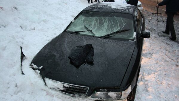 Автомобиль водителя, совершившего наезд на 11 человек на остановке в Петропавловске-Камчатском