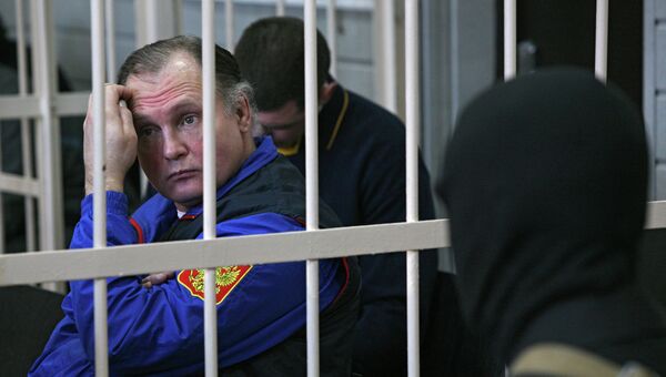 Бизнесмен Александр Трунов во время оглашения приговора по его делу в зале заседаний Новосибирского областного суда