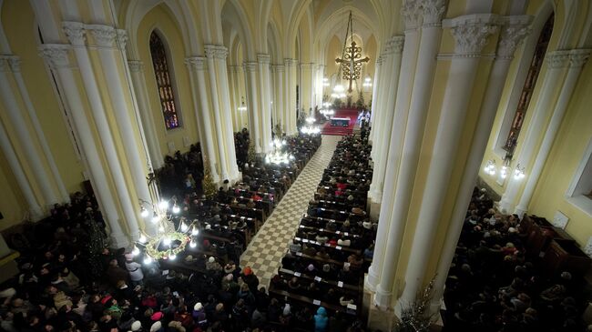 Празднование католического Рождества в Москве. Архив