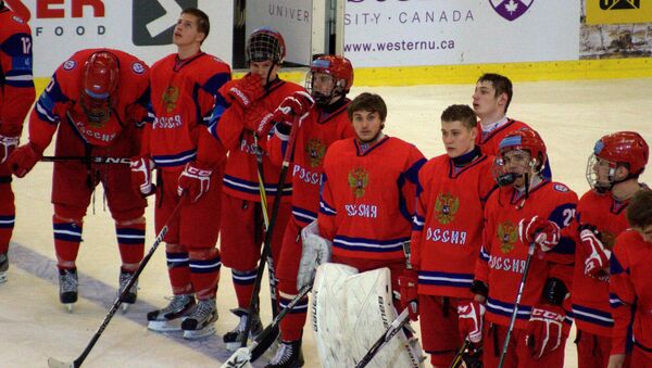 Молодежная сборная России по хоккею. Архивное фото