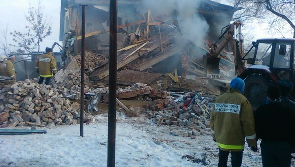 Последствия взрыва жилого дома в Астрахани