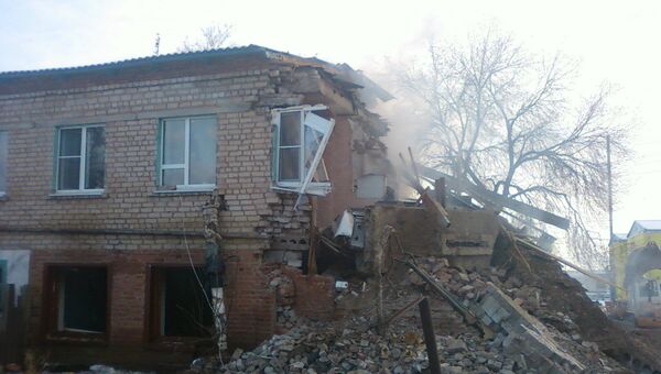 Последствия взрыва жилого дома в Астрахани