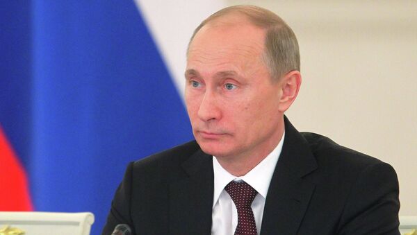 В.Путин на заседании Госсовета в Кремле