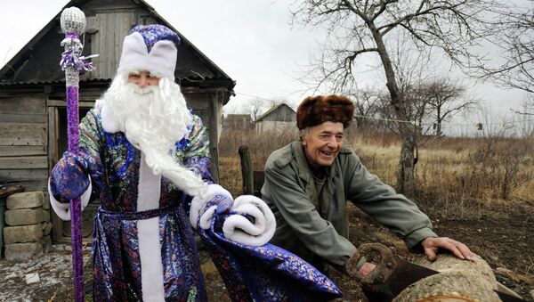 Дед Мороз поздравил жителей деревень Воронежской области