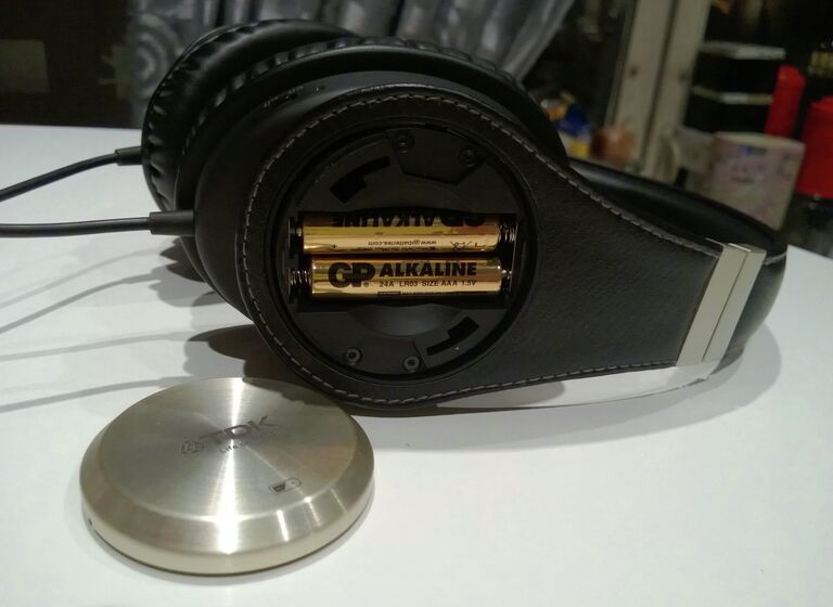Наушники TDK ST750 High Fidelity. Батарейки