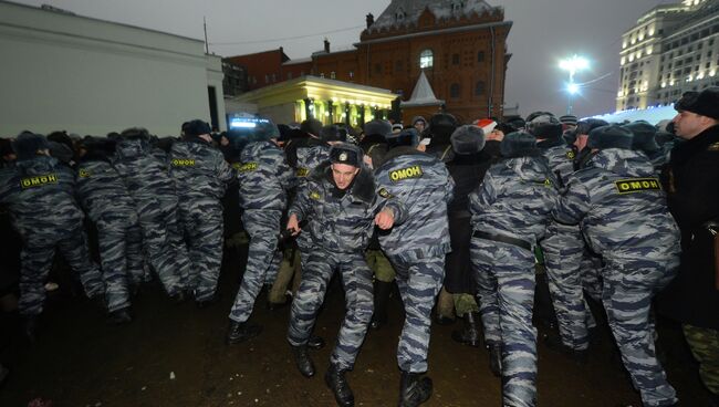 Празднование Нового года на Красной площади