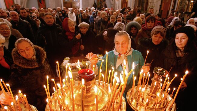 Празднование Рождества Христова в Минске