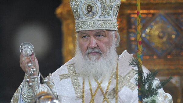 Патриарх Московский и всея Руси Кирилл проводит торжественное богослужения в праздник Рождества Христова