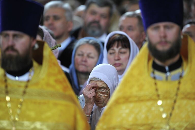 Рождественское богослужение в храме Христа Спасителя