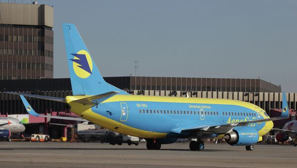Самолеты украинской авиакомпании Аэросвит. Архивное фото