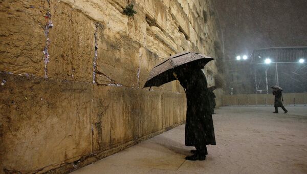 У Стены Плача в Иерусалиме. 
