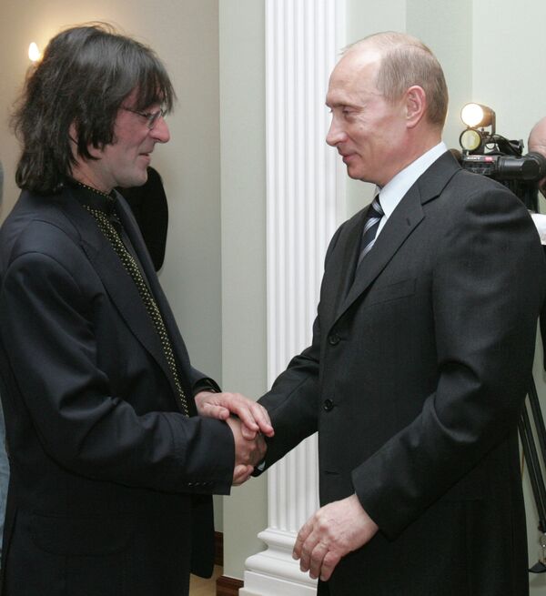 Музыкант Юрий Башмет и президент России Владимир Путин
