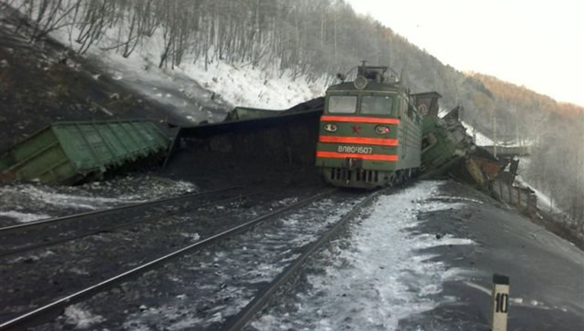 Сход с рельсов вагонов с углем в Иркутской области - последние новости  сегодня - РИА Новости