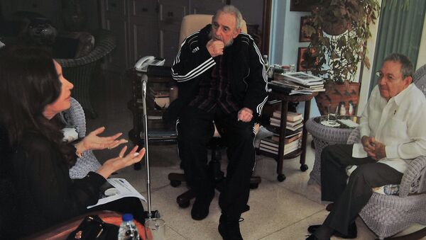 Встреча Кристины Фернандес де Киршнер с Фиделем и Раулем Кастро