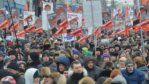 Марш оппозиции в Москве