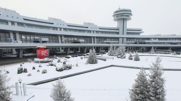 Внешний вид здания национального аэропорта Минска. Архивное фото