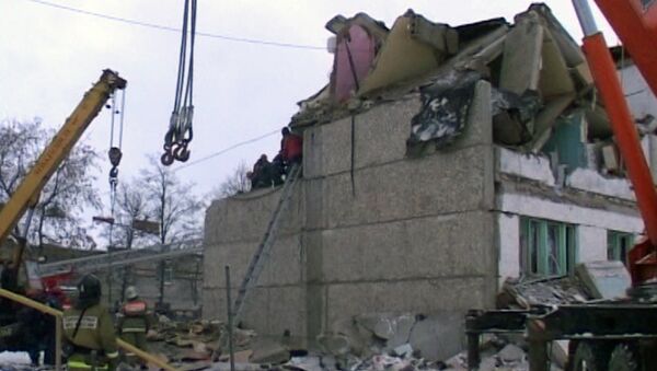 Разрушенный после взрыва газа жилой дом. Кадры с места ЧП в Чувашии