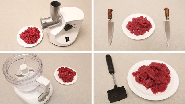 Четыре способа измельчения мяса для фарша