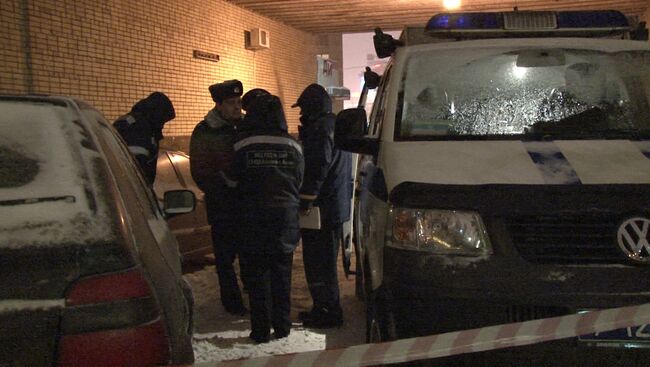 Кадры с места нападения на худрука Большого театра Сергея Филина 