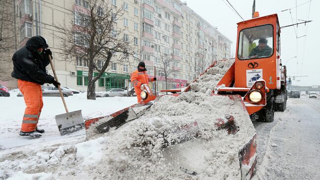 Снегопад в Москве