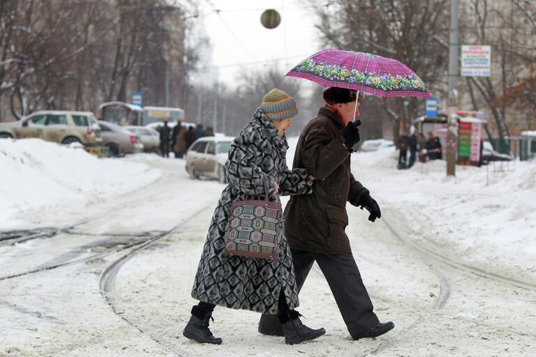 Снегопад в Москве