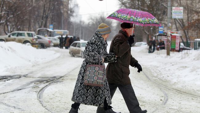 Снегопад в Москве. Архив