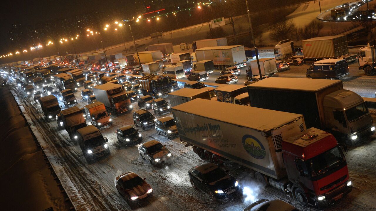 пробки в москве на мкаде